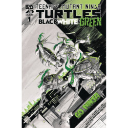 TMNT BLACK WHITE & GREEN -1...