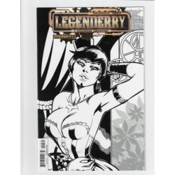 LEGENDERRY: A STEAMPUNK ADVENTURE -2 GARZA RARE B&W INCV