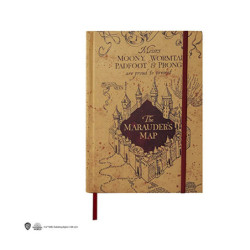 HARRY POTTER - CARNET ET REPLIQUE CARTE DU MARAUDER