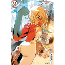 POWER GIRL -14 CVR C SIMONE DI MEO CARD STOCK VAR